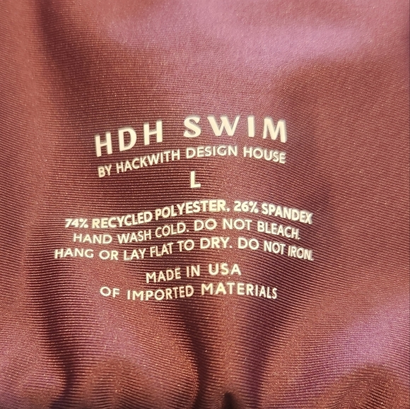 EUC HACKWITH DESIGN HOUSE REVERSIBLE SWIM TOP SZ L - Picture 13 of 13